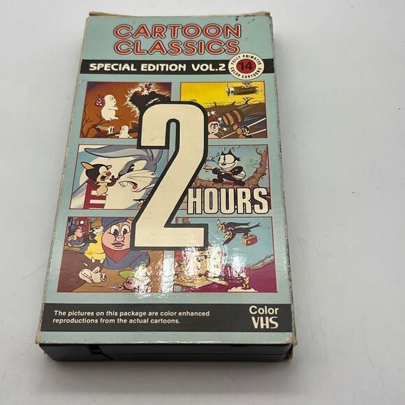 Cartoon Classics Spl. Edn. Vol. 2 VHS - Superman, Daffy Duck, Casper, Bugs Bunny - Picture 1 of 3